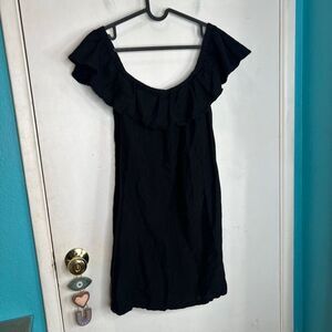 Tommy Bahama  linen viscose blend off the shoulders short dress